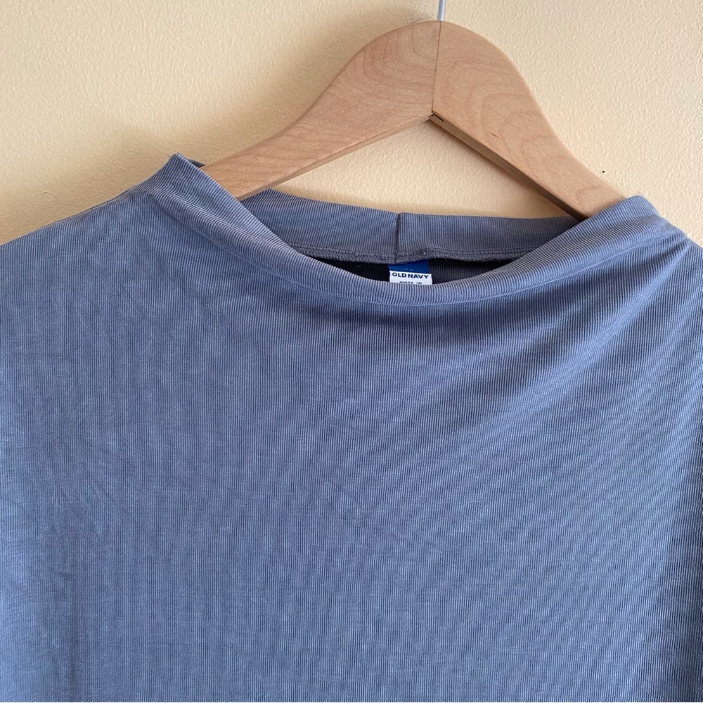 Old Navy Rib Knit Midi Dress Gray Sleeveless Ruched Side 3X Plus 2024 - Picture 5 of 14